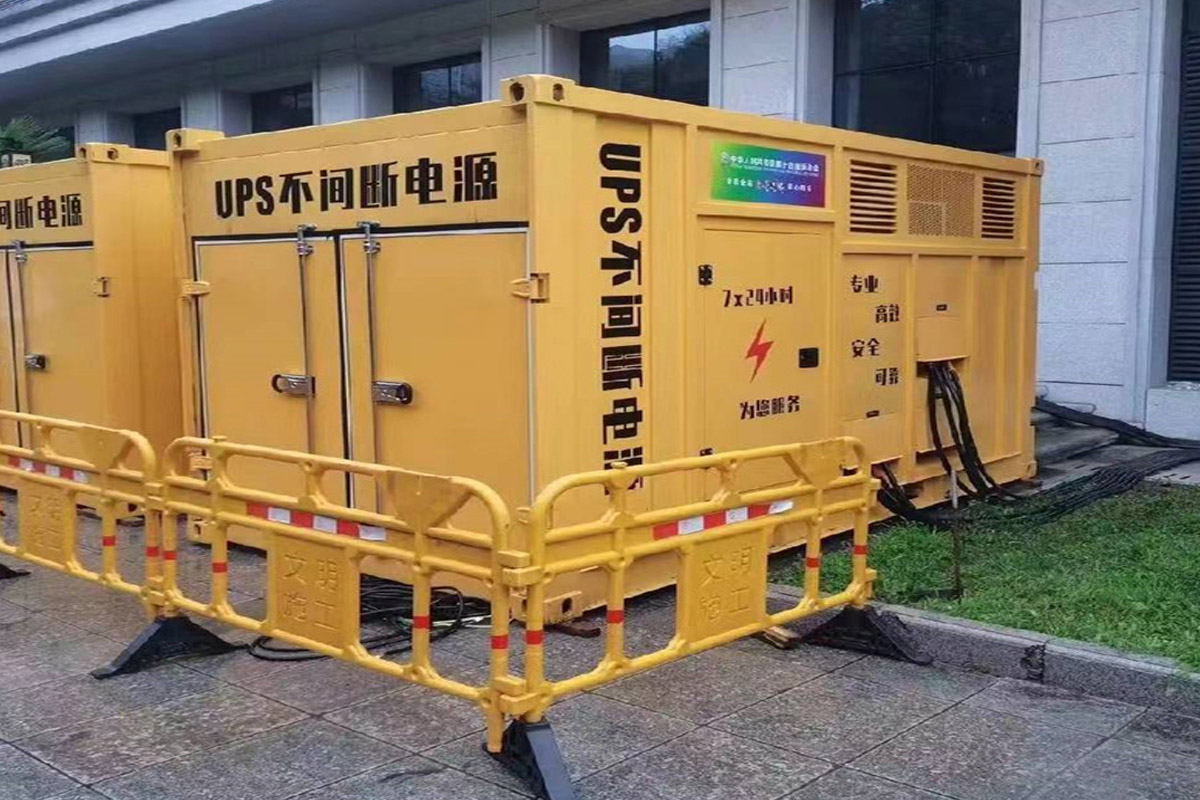 岷县发电机租赁施工现场