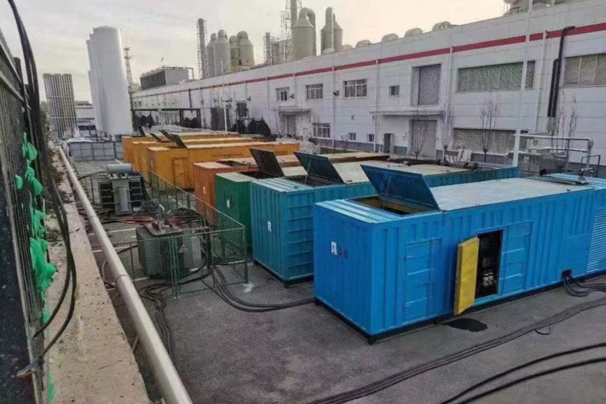 岷县发电机租赁施工现场